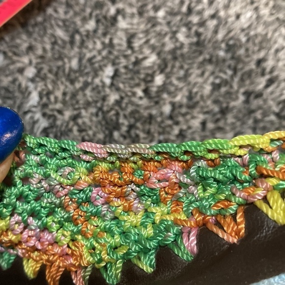 Crochet wedge shoes size 37 with 5 inch heel - Picture 7 of 7